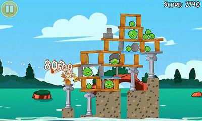 Gameplay of the Angry Birds Seasons Piglantis! for Android phone or tablet.