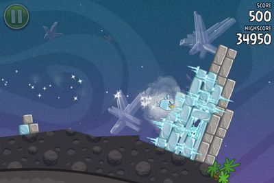 Angry Birds Space - Android game screenshots.