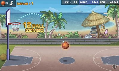 Gameplay of the Basketball Shoot for Android phone or tablet.