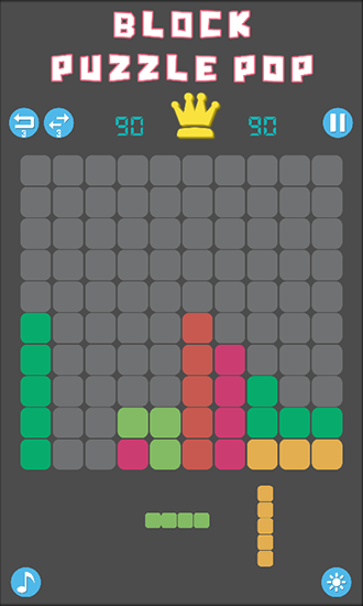 Gameplay of the Block puzzle pop for Android phone or tablet.