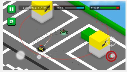 Blocky war machines - Android game screenshots.