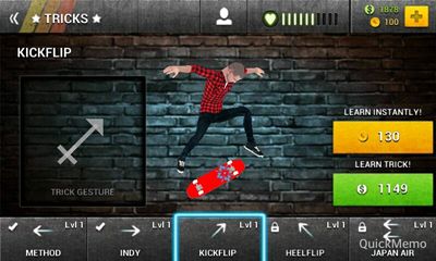 Gameplay of the Boardtastic Skateboarding 2 for Android phone or tablet.