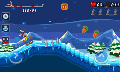 Bunny Skater - Android game screenshots.
