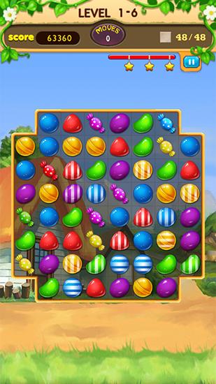 Candy frenzy - Android game screenshots.