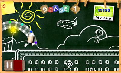 Gameplay of the Chalk Runner for Android phone or tablet.