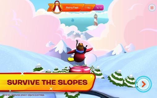 Club penguin: Sled racer - Android game screenshots.