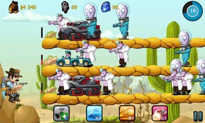 Cowboy Jed: Zombie Defense - Android game screenshots.