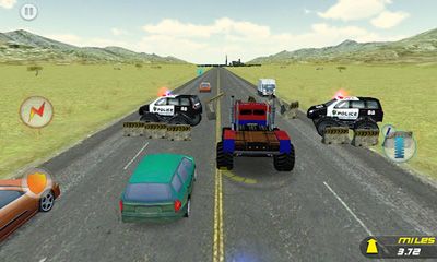 Gameplay of the Crazy Monster Truck - Escape for Android phone or tablet.