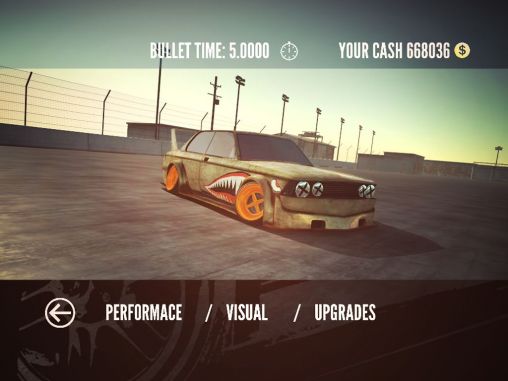Gameplay of the Drift zone for Android phone or tablet.