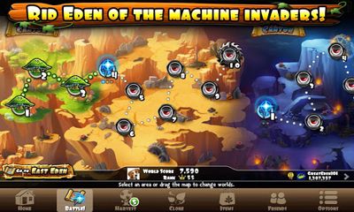 Gameplay of the Eden to Green for Android phone or tablet.