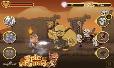 Gameplay of the Epic Battle Dude for Android phone or tablet.