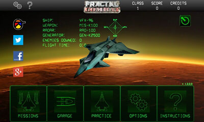 Gameplay of the Fractal Combat for Android phone or tablet.