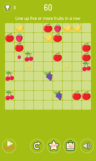 Fruit lines - Android game screenshots.