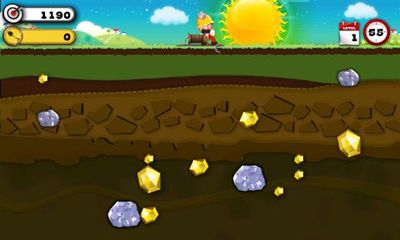 Gameplay of the Gold Miner for Android phone or tablet.