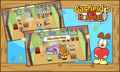 Garfield's pet hospital - Android game screenshots.