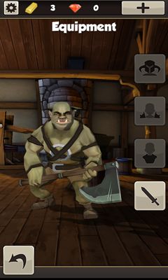Gameplay of the Hero Forge for Android phone or tablet.