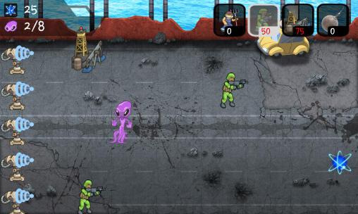 Gameplay of the Humans vs Aliens for Android phone or tablet.
