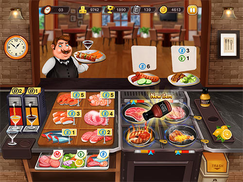 Gameplay of the Kitchen cooking madness for Android phone or tablet.