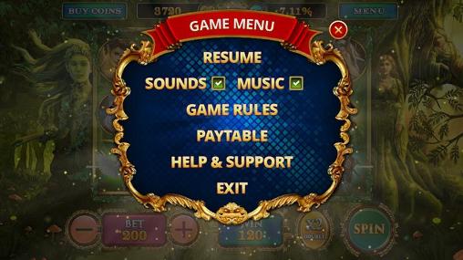 Magic forest slots. Fairy magic slots - Android game screenshots.