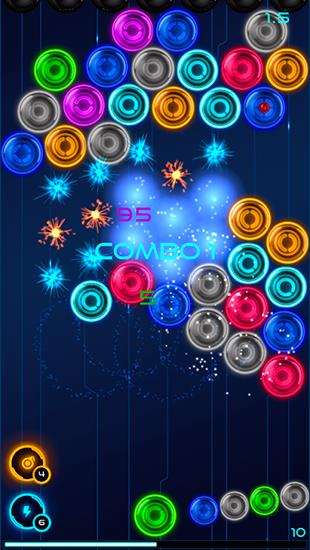 Magnetic balls 2: Glowing neon bubbles - Android game screenshots.