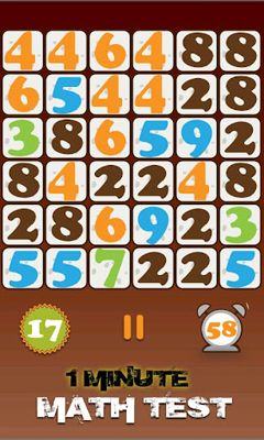1 Minute Math Test - Android game screenshots.