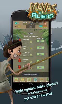 Mayas & Aliens - Android game screenshots.