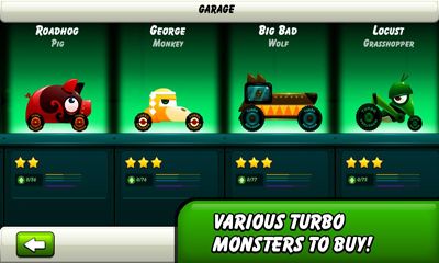 Gameplay of the Monsters Climb Race: hill race for Android phone or tablet.