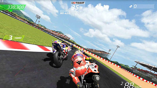 Gameplay of the MotoGP race championship quest for Android phone or tablet.