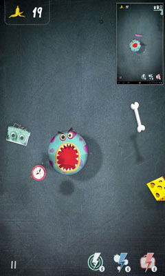OmNomster - Android game screenshots.