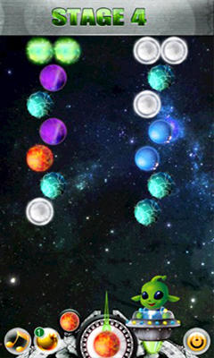 Gameplay of the Papaya Planet Bubble for Android phone or tablet.