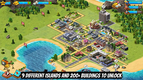 Paradise city island sim - Android game screenshots.