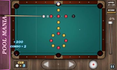 Gameplay of the Pool Mania for Android phone or tablet.