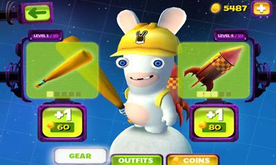 Gameplay of the Rabbids Big Bang for Android phone or tablet.