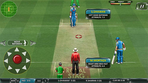 Real cricket 16 - Android game screenshots.