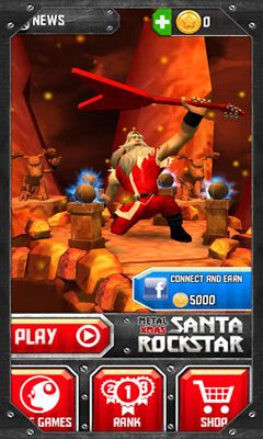 Santa Rockstar - Android game screenshots.