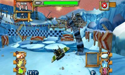 Gameplay of the Sky Pirates Racing for Android phone or tablet.
