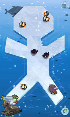 Gameplay of the Slice Ice! for Android phone or tablet.