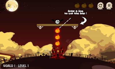 Gameplay of the Sliceween for Android phone or tablet.
