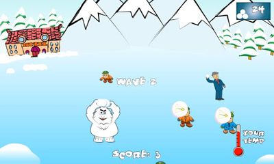 SnowBall Fight Winter Game HD - Android game screenshots.