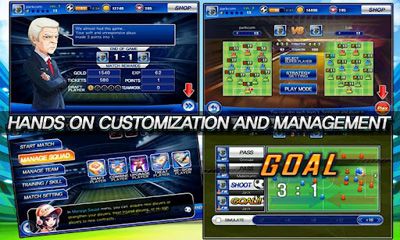 Gameplay of the Soccer Superstars 2012 for Android phone or tablet.