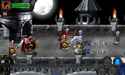 Gameplay of the Spartans vs Zombies Defense for Android phone or tablet.