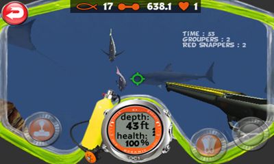 Gameplay of the Spearfishing Pro for Android phone or tablet.