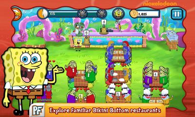 SpongeBob Diner Dash - Android game screenshots.
