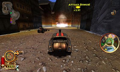 Gameplay of the Steampunk Racing 3D for Android phone or tablet.