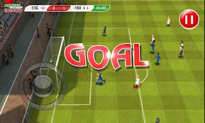 Gameplay of the Striker Soccer Eurocup 2012 for Android phone or tablet.