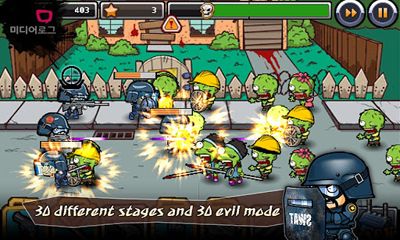 SWAT and Zombies - Android game screenshots.