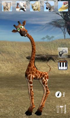 Gameplay of the Talking George The Giraffe for Android phone or tablet.
