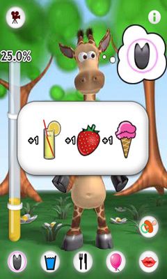 Gameplay of the Talking Gina the Giraffe for Android phone or tablet.