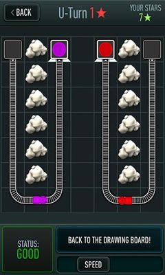 Trainyard - Android game screenshots.
