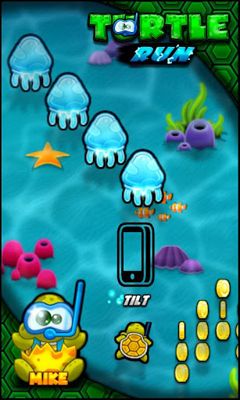 Gameplay of the Turtle Run for Android phone or tablet.